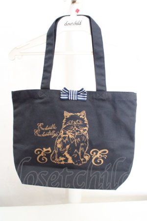 画像: Enchantlic Enchantilly / おしゃま猫ちゃんトートbag  ブルー O-26-03-14-018-LO-BG-OW-OS