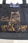画像2: Enchantlic Enchantilly / おしゃま猫ちゃんトートbag  ブルー O-26-03-14-018-LO-BG-OW-OS (2)