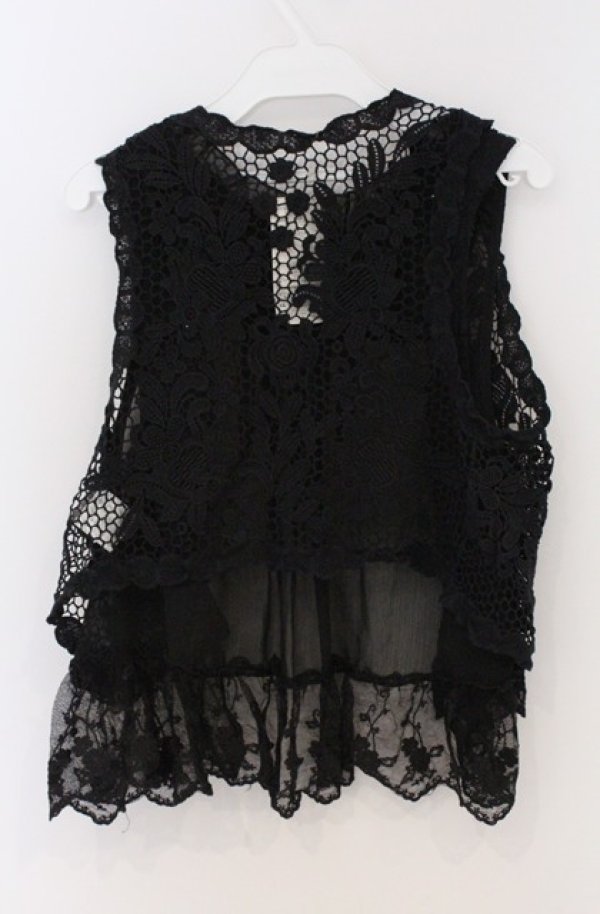 画像3: axes femme / レースベストセット M クロ O-26-03-16-037-AX-TO-IG-OS (3)