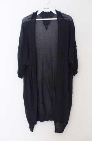 画像: axes femme / ロングカーディガン  ネイビー O-26-03-16-039-AX-TO-IG-OS