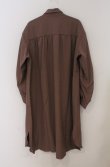 画像3: axes femme / 袖ドロストシャツワンピース M モカ O-26-03-16-047-AX-OP-IG-OS (3)