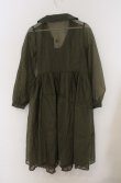 画像3: axes femme POETIQUE / 刺繍襟シアーロングコート M グリーン O-26-03-16-048-AX-OP-IG-OS (3)