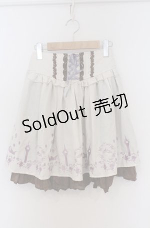 画像: axes femme POETIQUE / Disneyラプンツェル/ハイウエスト刺繍スカート M アイボリー O-26-03-16-008-AX-SK-OW-OS