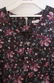 画像2: axes femme / フラワー柄Vネックワンピース M ブラウン O-26-03-16-056-AX-OP-IG-OS (2)