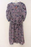 画像1: axes femme / フラワー柄Vネックワンピース M ピンク O-26-03-16-057-AX-OP-IG-OS (1)