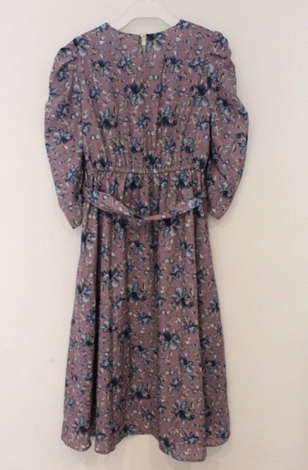 画像3: axes femme / フラワー柄Vネックワンピース M ピンク O-26-03-16-057-AX-OP-IG-OS (3)