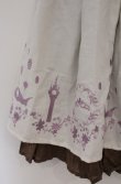 画像2: axes femme POETIQUE / Disneyラプンツェル/ハイウエスト刺繍スカート M アイボリー O-26-03-16-008-AX-SK-OW-OS (2)
