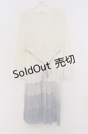 画像: axes femme / グラデーションレースガウン  ブルー系 O-26-03-16-060-AX-TO-IG-OS