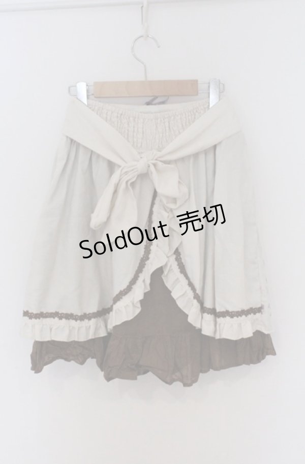 画像3: axes femme POETIQUE / Disneyラプンツェル/ハイウエスト刺繍スカート M アイボリー O-26-03-16-008-AX-SK-OW-OS (3)