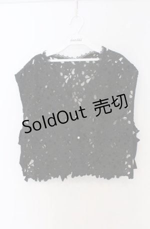 画像: axes femme / ケミカルレースベスト  クロ O-26-03-16-062-AX-TO-IG-OS