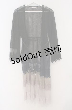 画像: axes femme / グラデーションレースガウン  ネイビー系 O-26-03-16-065-AX-TO-IG-OS