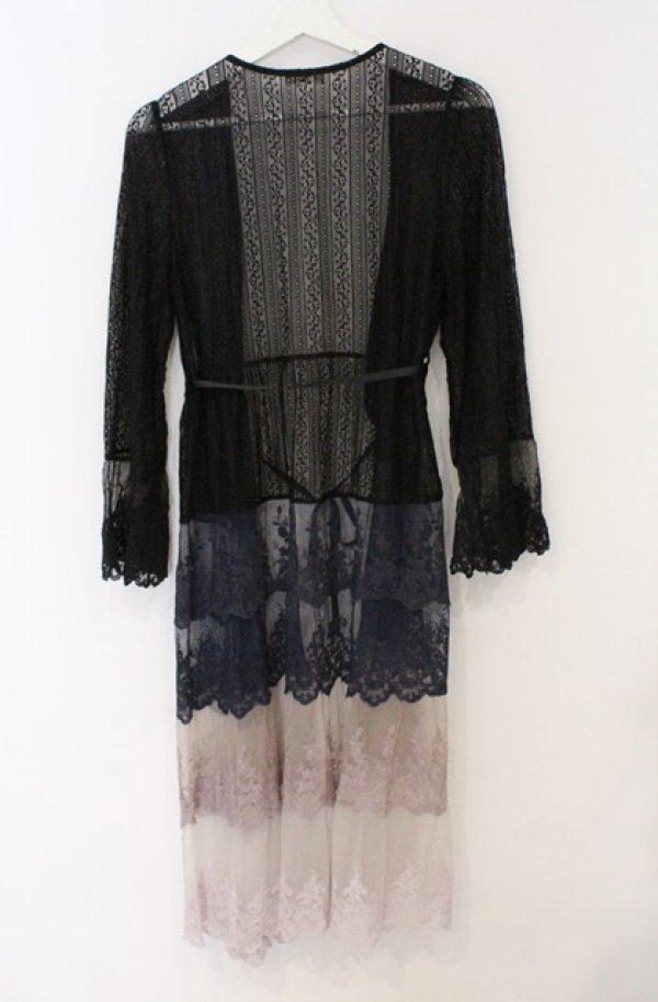 画像3: axes femme / グラデーションレースガウン  ネイビー系 O-26-03-16-065-AX-TO-IG-OS (3)