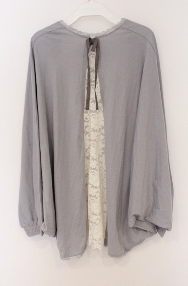 画像3: axes femme / UVカットドルマンカーディガン  サックス O-26-03-16-066-AX-TO-IG-OS (3)