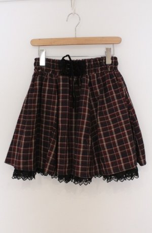 画像: axes femme / チェックスカート M ワイン O-26-03-16-009-AX-SK-OW-OS