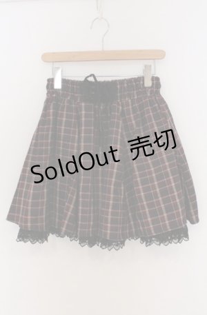 画像: axes femme / チェックスカート M ワイン O-26-03-16-009-AX-SK-OW-OS