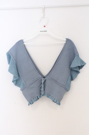 画像: axes femme POETIQUE / ラメニットビスチェ M サックス O-26-03-16-068-AX-TO-IG-OS