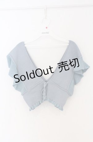 画像: axes femme POETIQUE / ラメニットビスチェ M サックス O-26-03-16-068-AX-TO-IG-OS