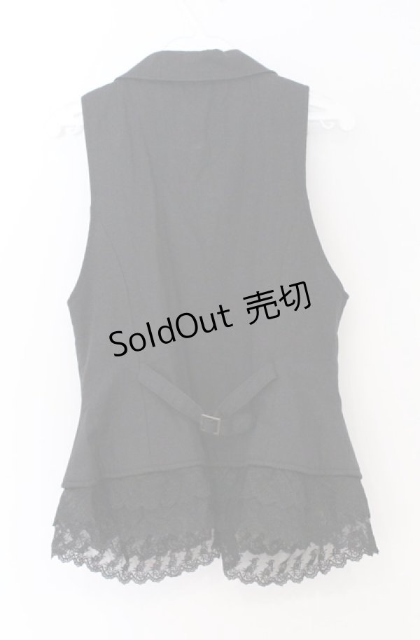 画像3: axes femme / ブローチ付きベスト  クロ O-26-03-16-072-AX-TO-IG-OS (3)