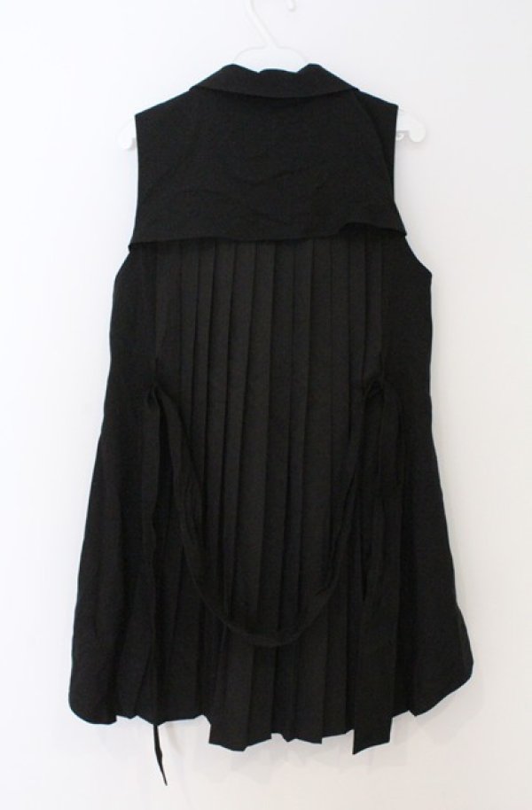 画像3: axes femme POETIQUE / バックプリーツロングベスト  クロ O-26-03-16-073-AX-TO-IG-OS (3)