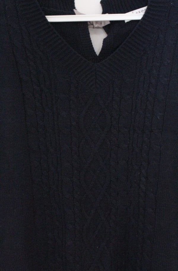 画像2: axes femme / バックリボンニットベスト M ネイビー O-26-03-16-076-AX-TO-IG-OS (2)
