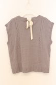 画像3: axes femme / バックリボンニットベスト M グレー O-26-03-16-077-AX-TO-IG-OS (3)
