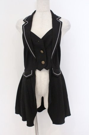 画像: axes femme POETIQUE / クラシックホルターベスト  クロ O-26-03-16-079-AX-TO-IG-OS