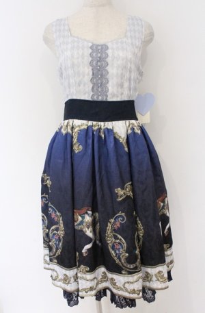 画像: axes femme kawaii / グランドフィナーレロングワンピース  ネイビー O-26-03-16-082-AX-BL-IG-OS