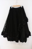 画像4: Qutie Frash / 蜘蛛メッシュロングスカート  ブラック O-26-03-16-085-QU-SK-OW-OS (4)