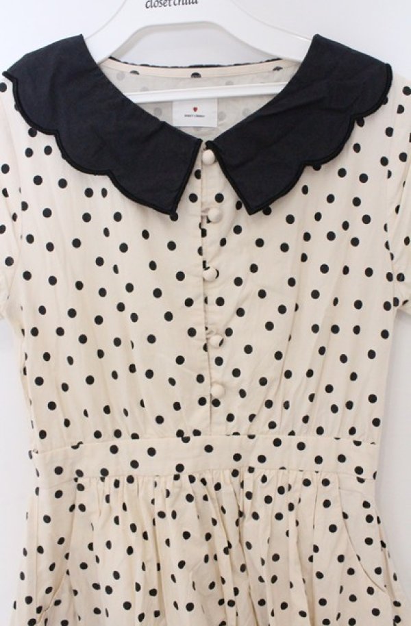 画像2: merry jenny / ドットスカラップワンピース F アイボリー O-26-03-16-091-LO-OP-OW-OS (2)