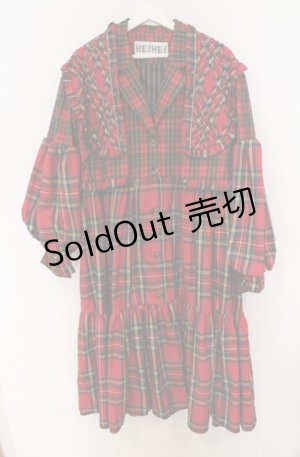 画像: HEIHEI / ヨークドッキングスーツワンピース  アカ O-26-03-16-093-PU-OP-OW-OS