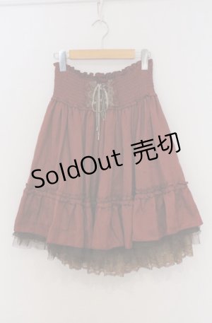 画像: axes femme / ドットシャーリングスカート M ワイン O-26-03-16-012-AX-SK-OW-OS