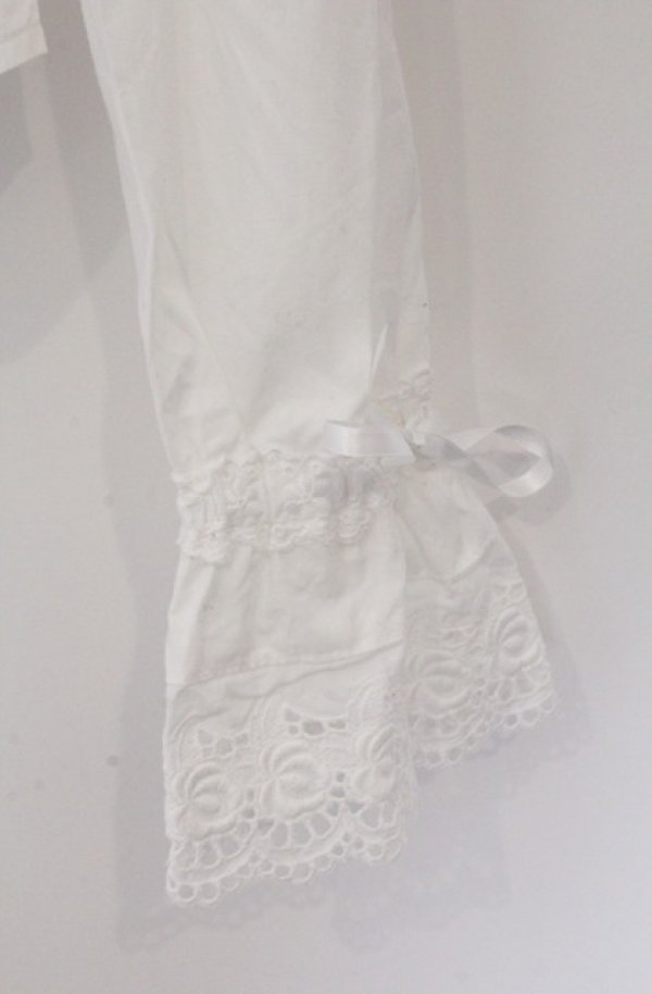 画像3: BABY,THE STARS SHINE BRIGHT / 後ろピンタックブラウス  シロ O-26-03-16-100-BA-BL-OW-OS (3)