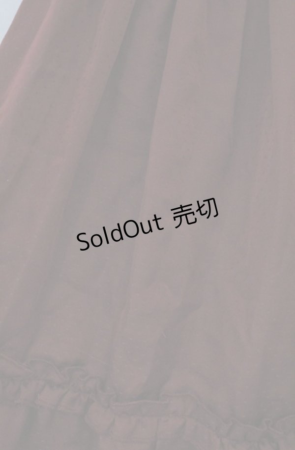 画像3: axes femme / ドットシャーリングスカート M ワイン O-26-03-16-012-AX-SK-OW-OS (3)