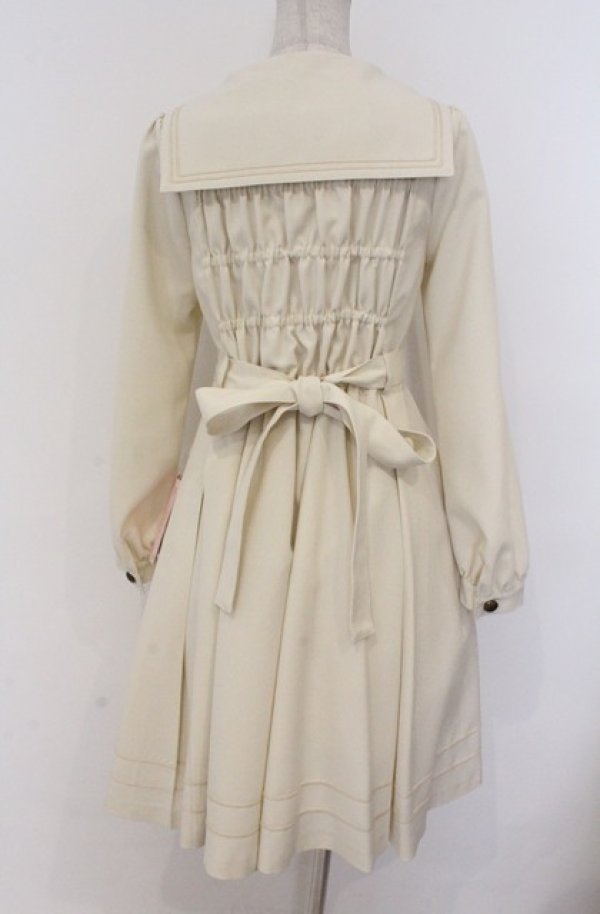 画像4: metamorphose / 長袖セーラーリボンワンピース 1 アイボリー O-26-03-16-101-ME-OP-OW-OS (4)