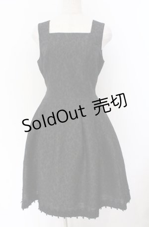 画像: Moi-meme-Moitie / Lilyレースジャンパースカート F ブラック O-26-03-16-102-MO-OP-OW-OS