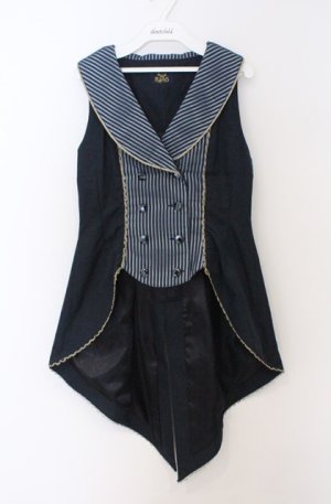 画像: ALICE and the PIRATES / シャイニードロップベスト  ネイビー O-26-03-16-017-PA-JA-OW-OS