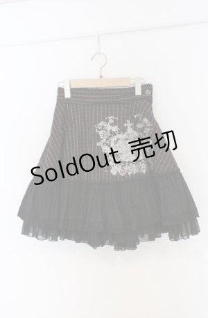 画像: ALGONQUINS / ADDICTION　エンブレムptスカート F ピンク×ブラック O-26-03-16-018-AL-SK-OW-OS