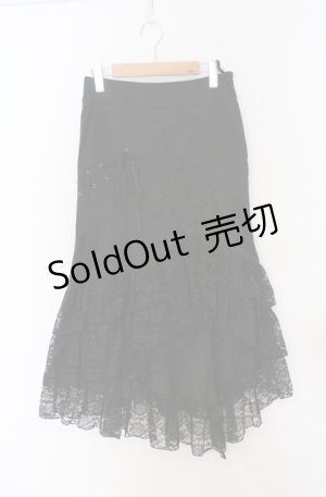 画像: BPN / レースアップマーメイドスカート M ブラック O-26-03-16-021-GO-SK-OW-OS