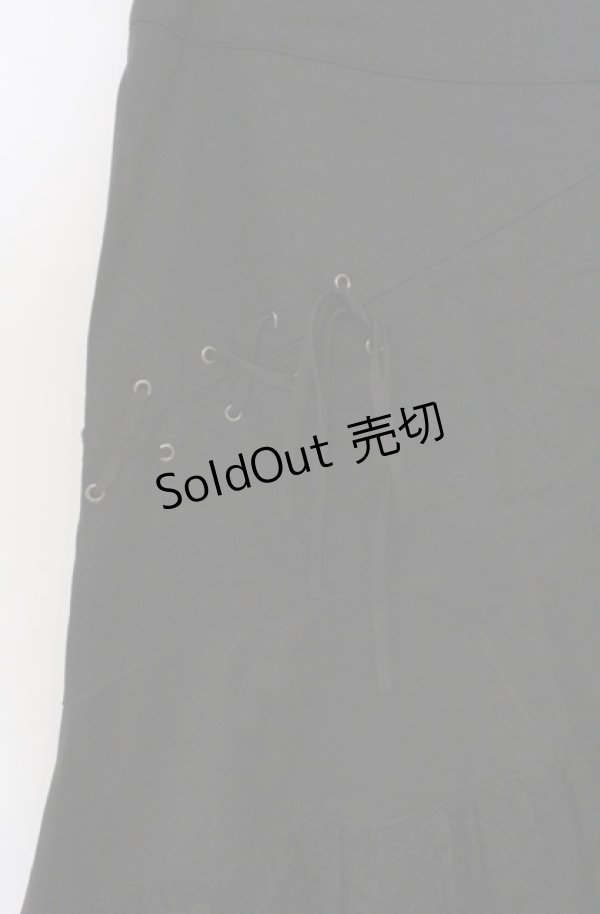 画像2: BPN / レースアップマーメイドスカート M ブラック O-26-03-16-021-GO-SK-OW-OS (2)