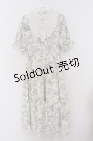 画像: m petit by misako / TT*AMトワルドジュイワンピース L アイボリー×グリーン O-26-03-16-027-LO-OP-OW-OS