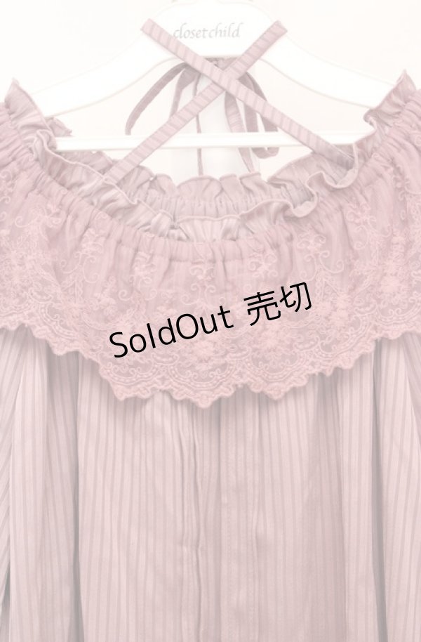 画像2: axes femme / フリルブラウス F ピンク O-26-03-18-033-AX-BL-IG-OS (2)