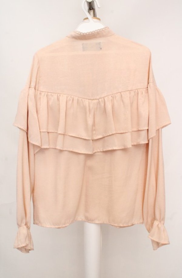 画像3: axes femme NOSTALGIE / ヴィンテージサテンブラウス  アイボリー O-26-03-18-046-AX-BL-IG-OS (3)