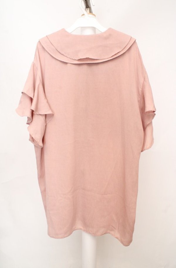 画像3: axes femme / 刺繍チュニックブラウス M ピンクベージュ O-26-03-18-050-AX-TO-IG-OS (3)