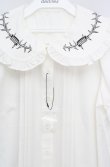 画像2: Jamie エーエヌケー / 有刺鉄線ptブラウス M シロ O-26-03-18-052-LO-BL-OW-OS (2)