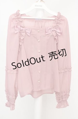画像: axes femme kawaii / フリルブラウス M ピンク O-26-03-18-058-AX-BL-IG-OS