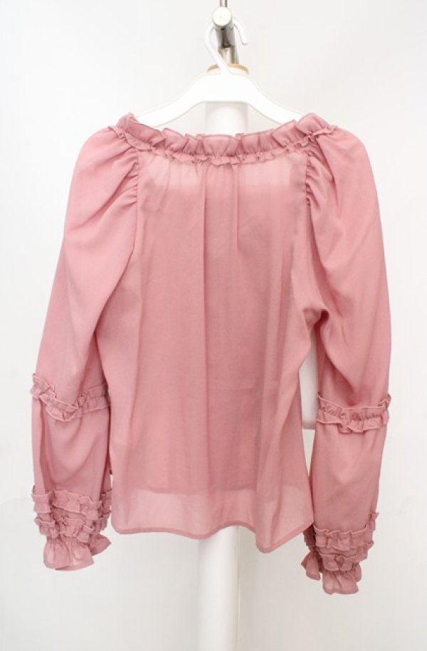 画像3: axes femme kawaii / フリルブラウス M ピンク O-26-03-18-058-AX-BL-IG-OS (3)