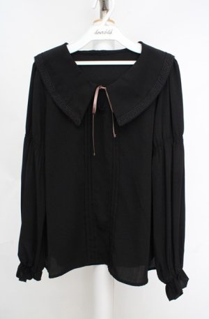 画像: axes femme / ストライプブラウス  クロ O-26-03-18-062-AX-BL-IG-OS