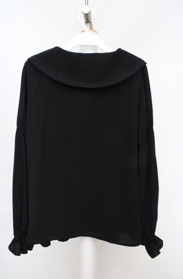 画像3: axes femme / ストライプブラウス  クロ O-26-03-18-062-AX-BL-IG-OS (3)