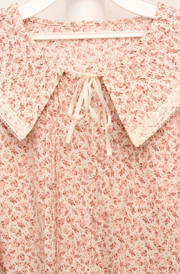 画像2: axes femme / ストライプブラウス F アイボリー×ピンク O-26-03-18-063-AX-BL-IG-OS (2)