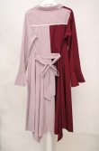 画像3: axes femme / 薔薇刺繍バイカラーワンピース  アカ O-26-03-18-071-AX-OP-IG-OS (3)